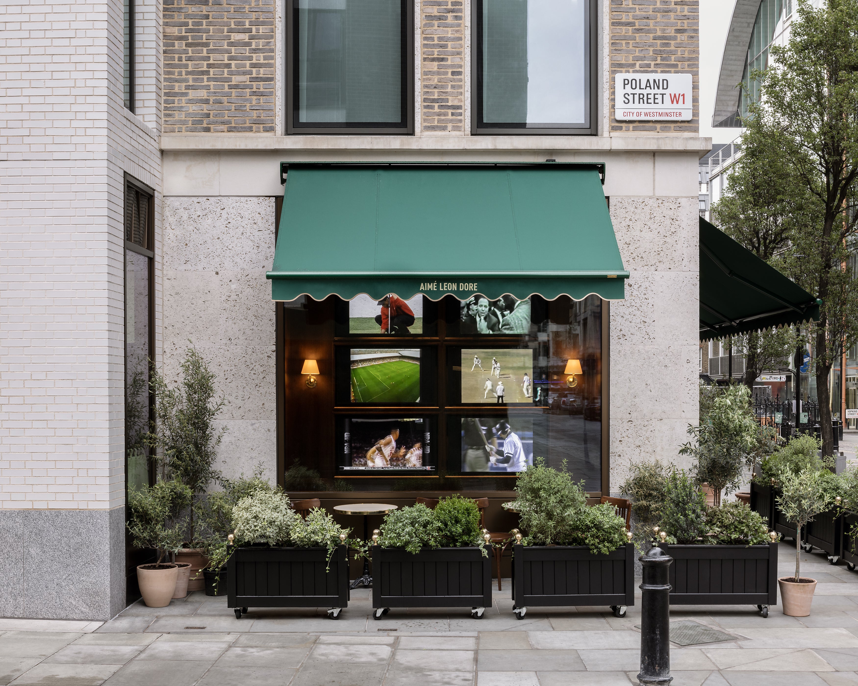 Side exterior view of London flagship