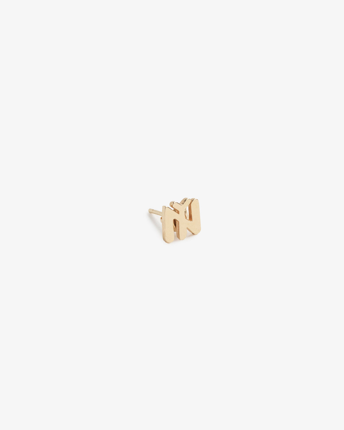 14Kt Gold NY Earring shown on a plain white background.