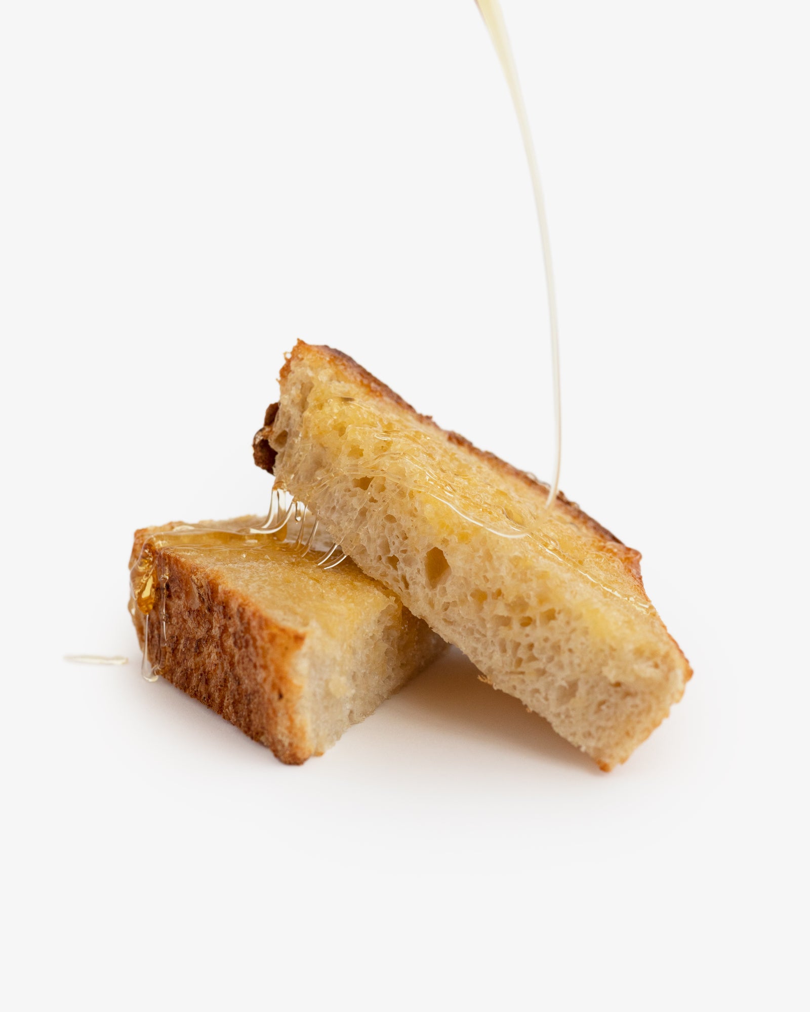 Sourdough toast with honey