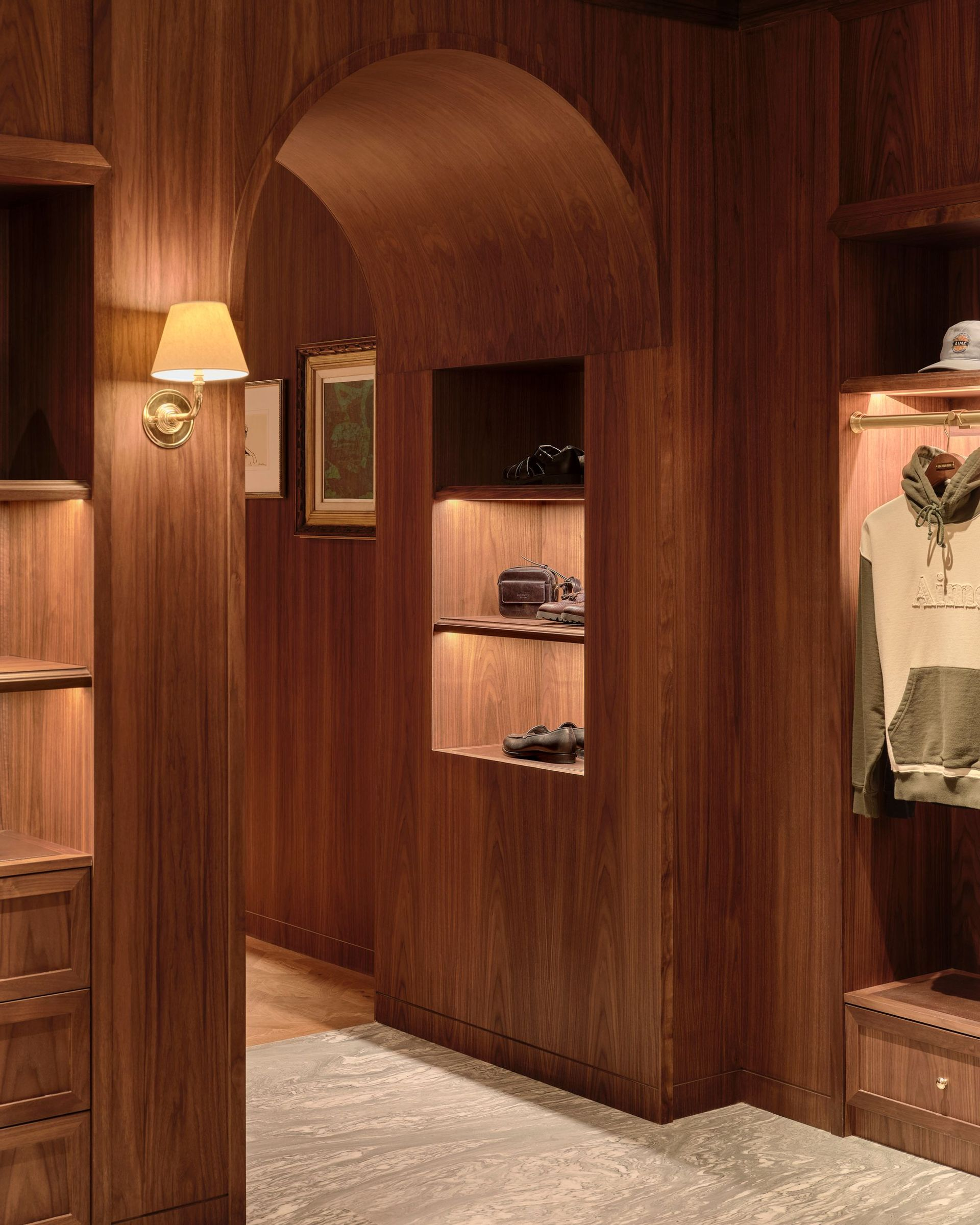 Interior decor at New York City flagship