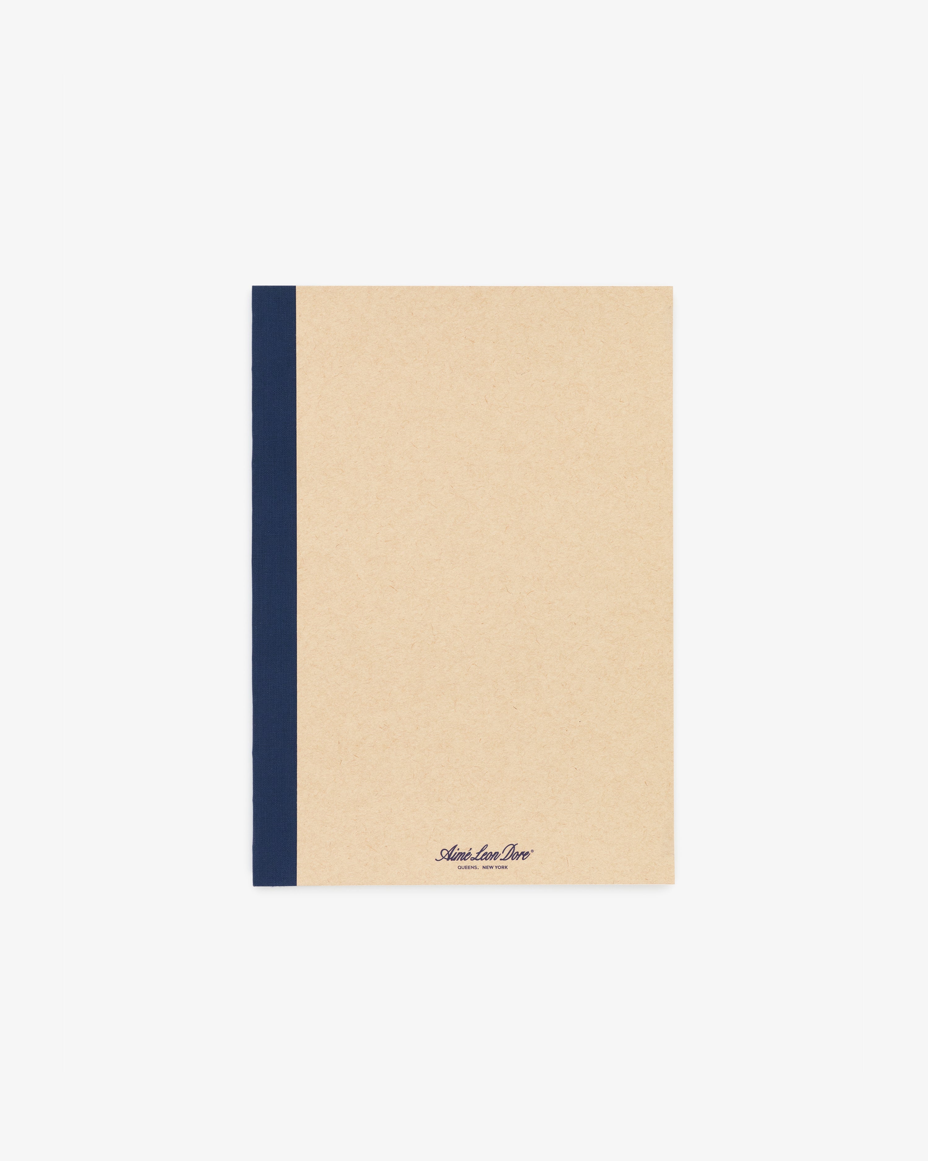 A Notebook 3-Pack in beige with dark blue spines, displayed on a white background.