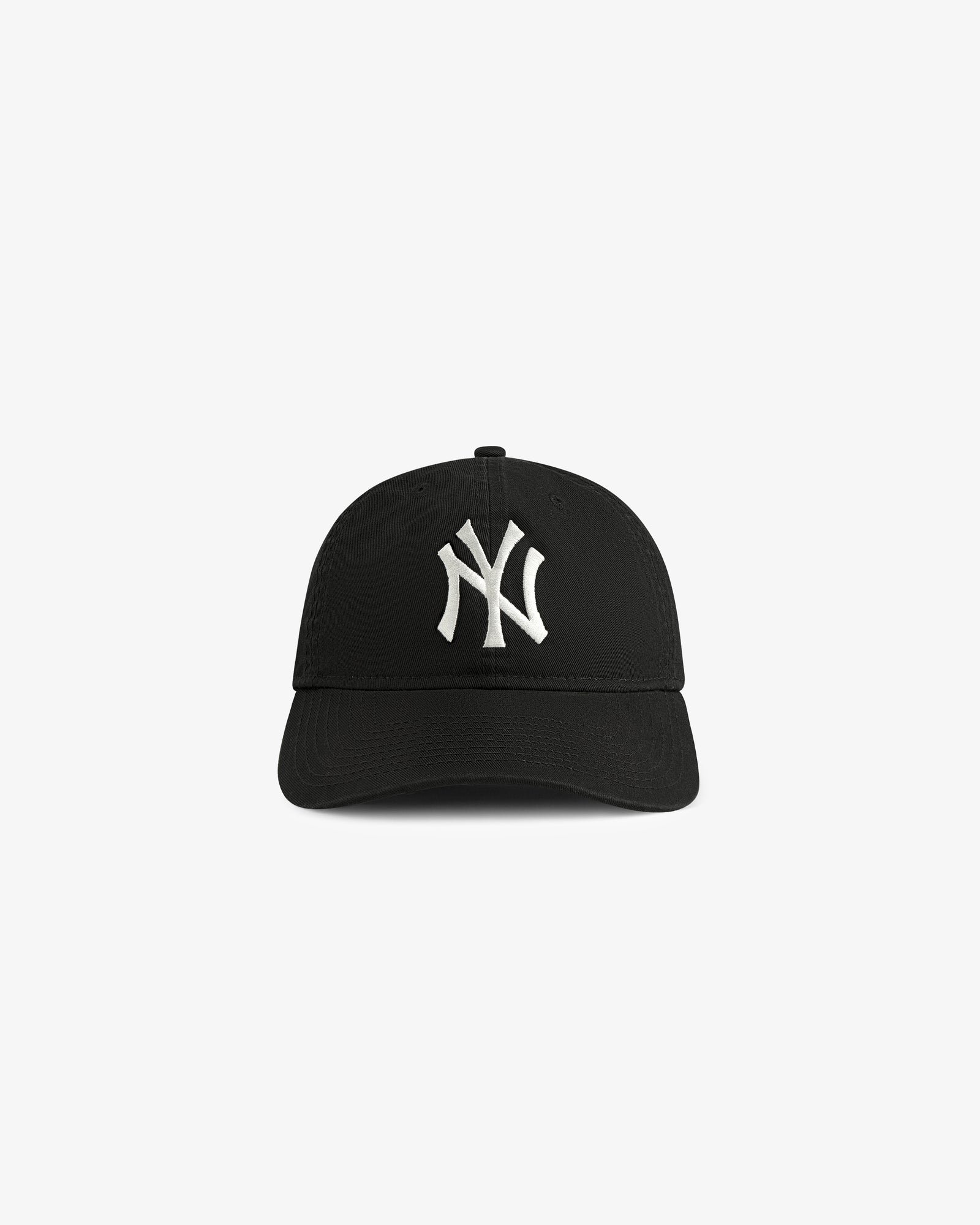 ALD / New Era Yankees Ballpark Hat, black with white NY logo, shown on a plain white background.