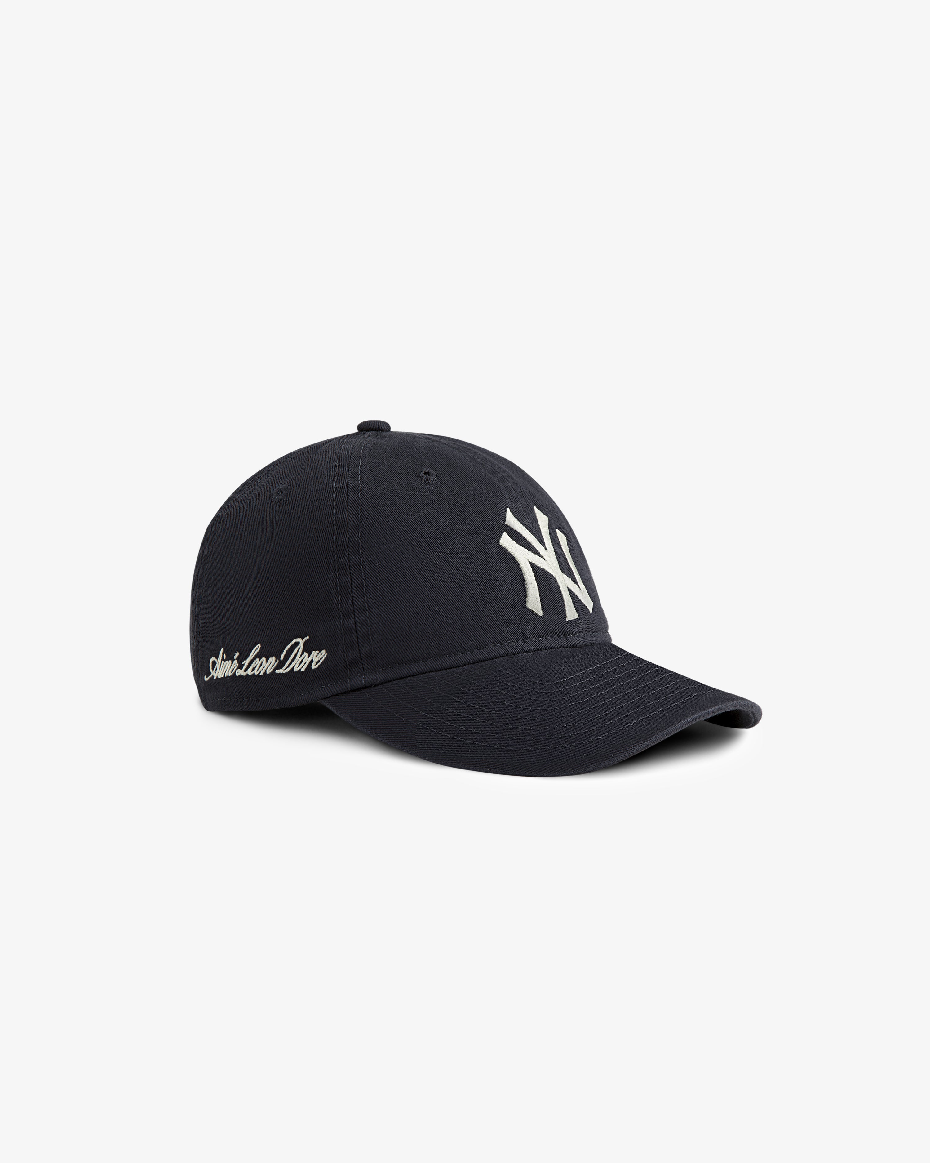ALD/New Era Yankees Ballpark Hat featuring a white NY logo and Saint Louis Dior script on the side.