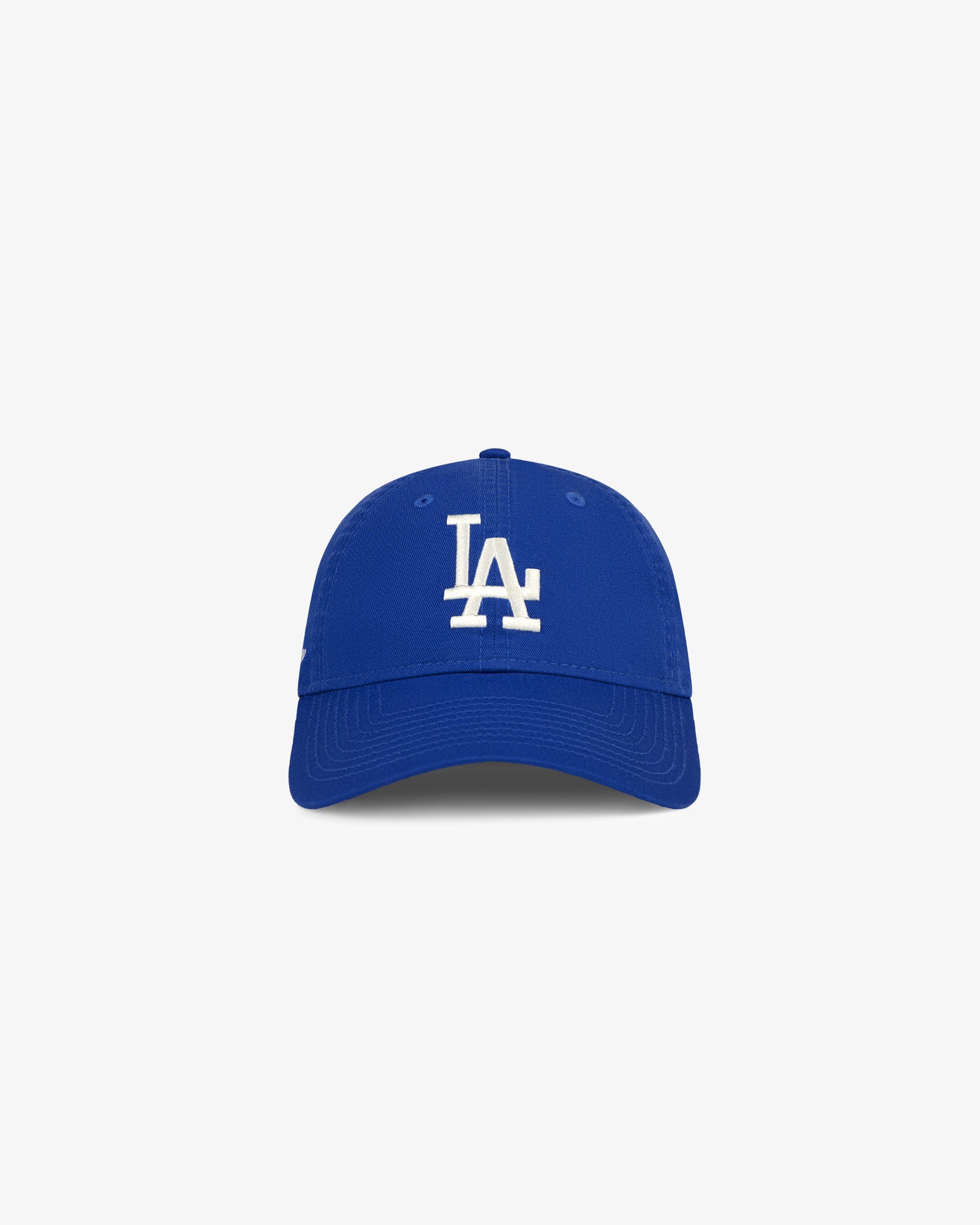 ALD / New Era Dodgers Ballpark Hat in blue with a white LA logo, shown on a plain white background.