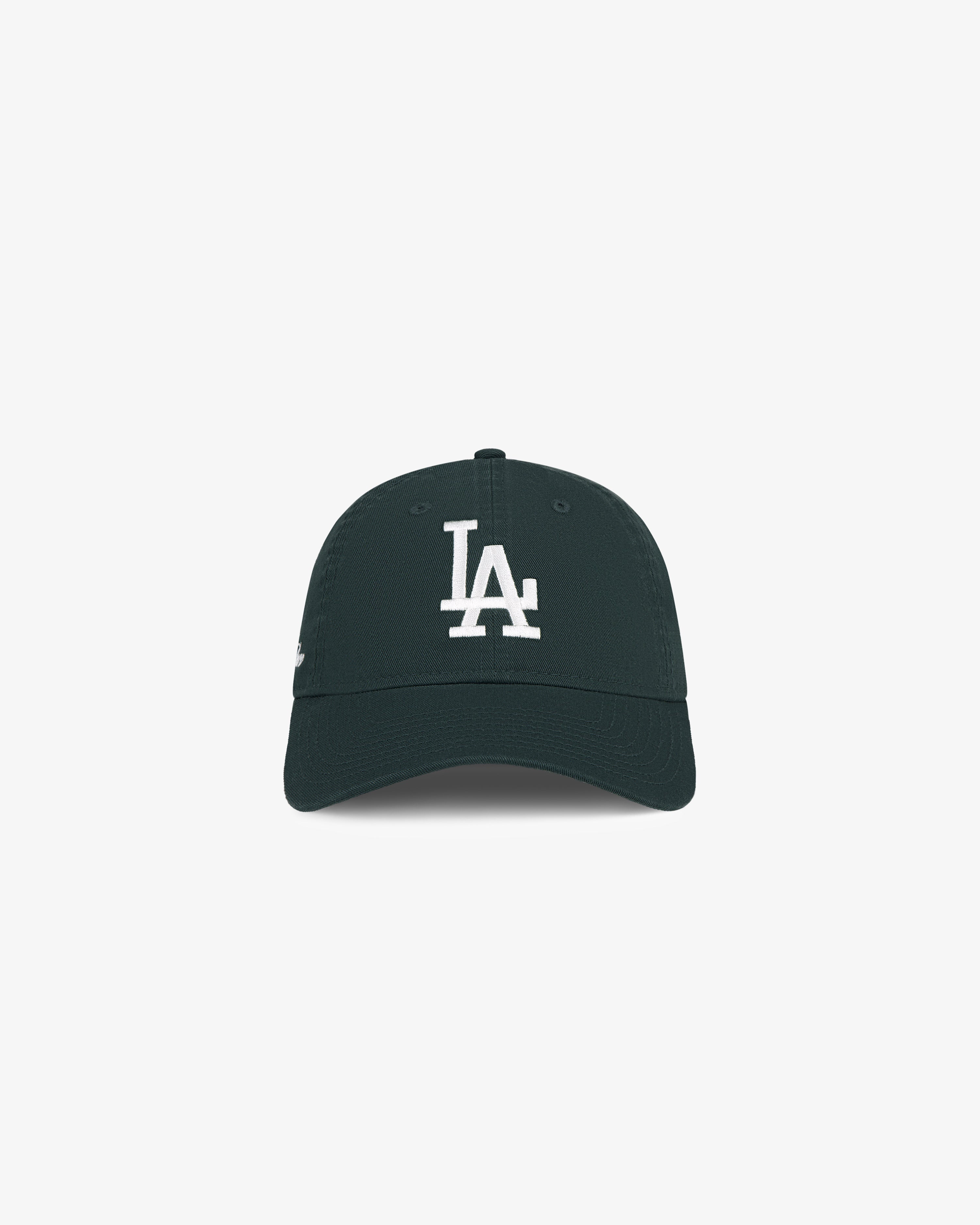 The ALD / New Era Dodgers Ballpark Hat is a black cap with a white LA logo, shown on a plain white background.
