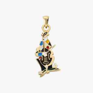 14Kt Gold Musician Pendant