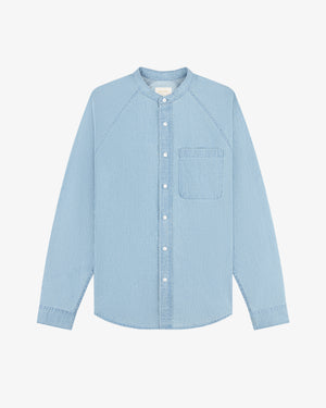 Denim Collarband Shirt