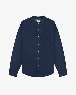 Denim Collarband Shirt