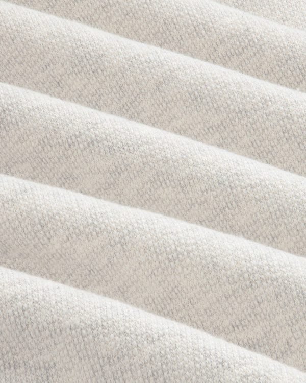 Close-up of Stone Washed Marina Sweatpants fabric showing textured, off-white diagonal ridges in a repeating pattern.