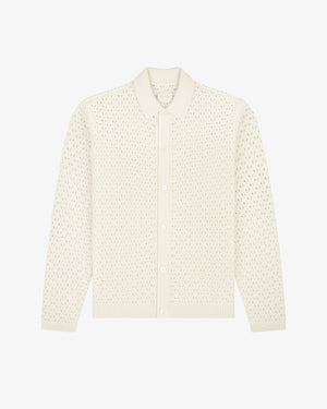 Knit Polo      Cardigan