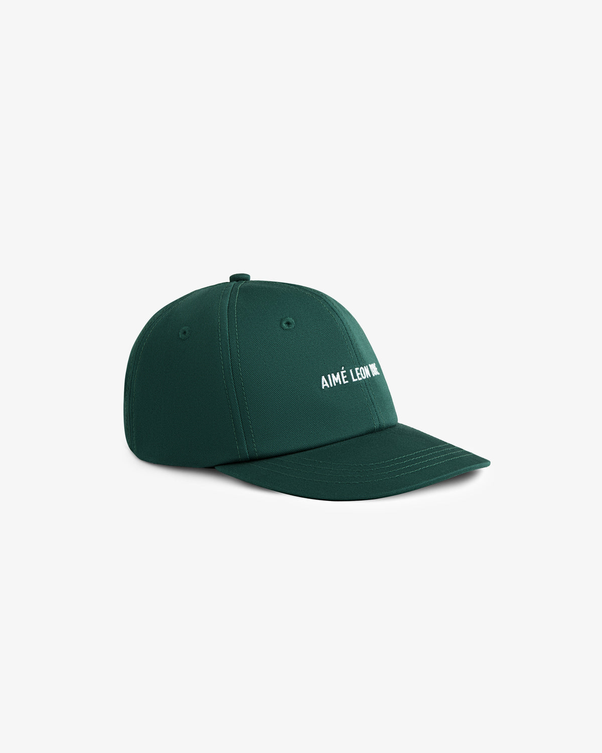 Core Logo Hat in dark green with white "AIMÉ LEON" embroidery on the front, displayed against a white background.
