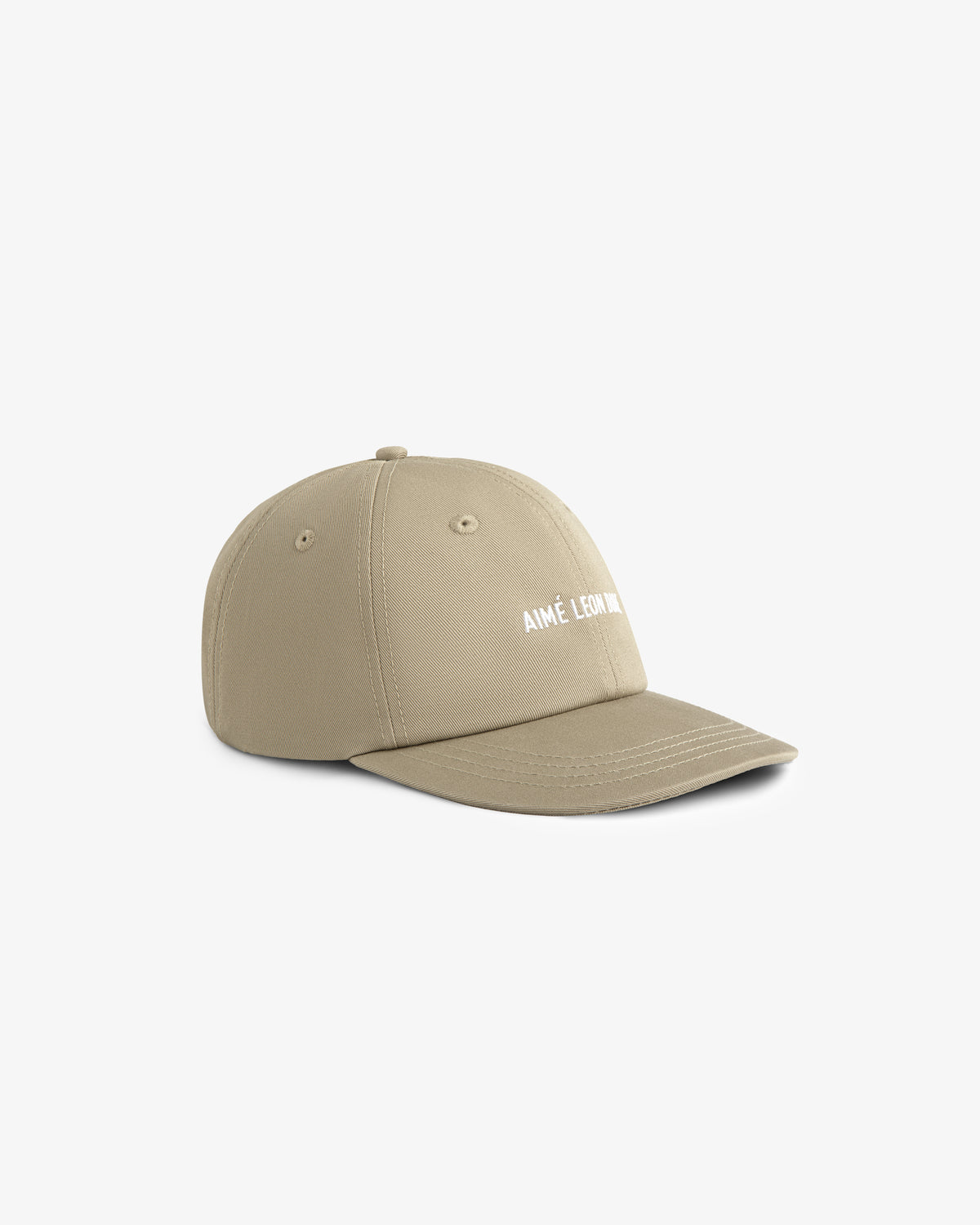 Core Logo Hat in beige with white AIMÉ LEON DORE text on front, displayed on a plain white background.