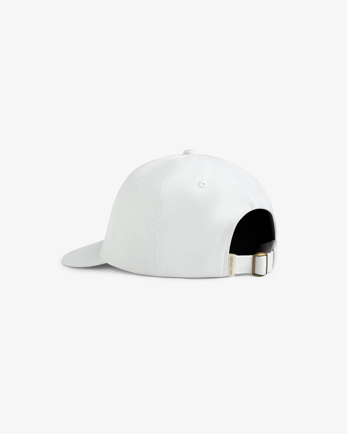 The Core Logo Hat is a white cap shown from the back, featuring an adjustable strap and metal buckle.
