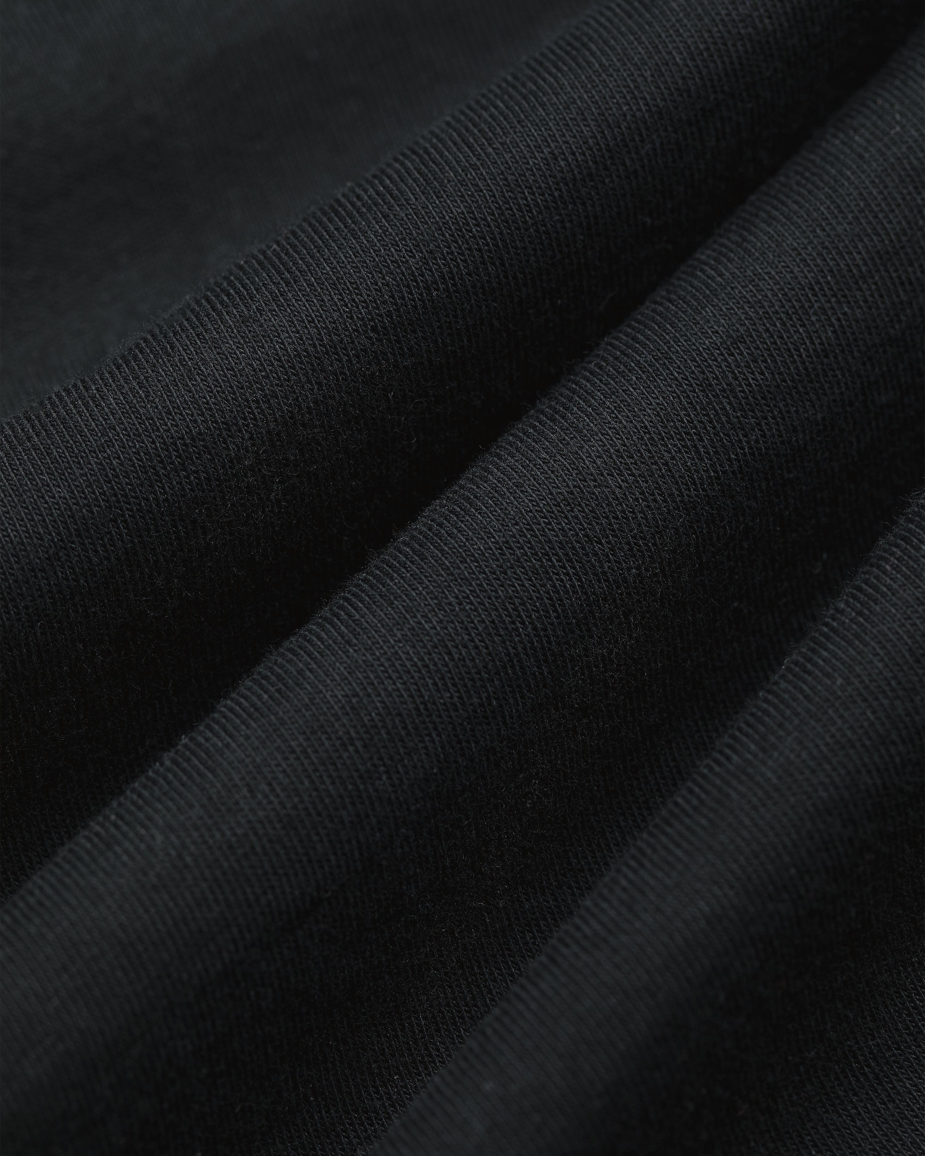 Close-up of ribbed fabric from the Multi-Color T-Shirt 3-Pack, showing its textured diagonal folds.