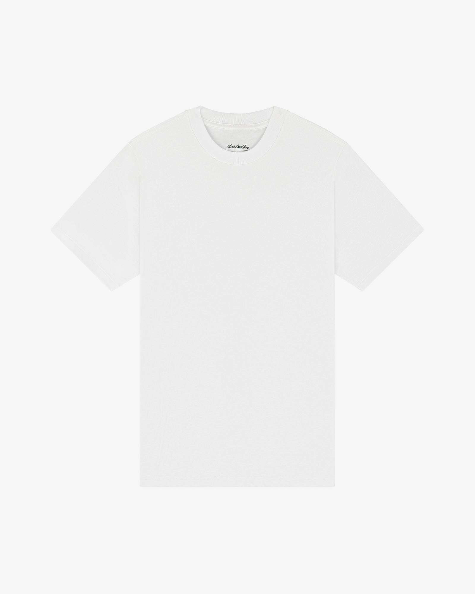 Plain white short-sleeve T-Shirt 3-Pack laid flat on a white background.