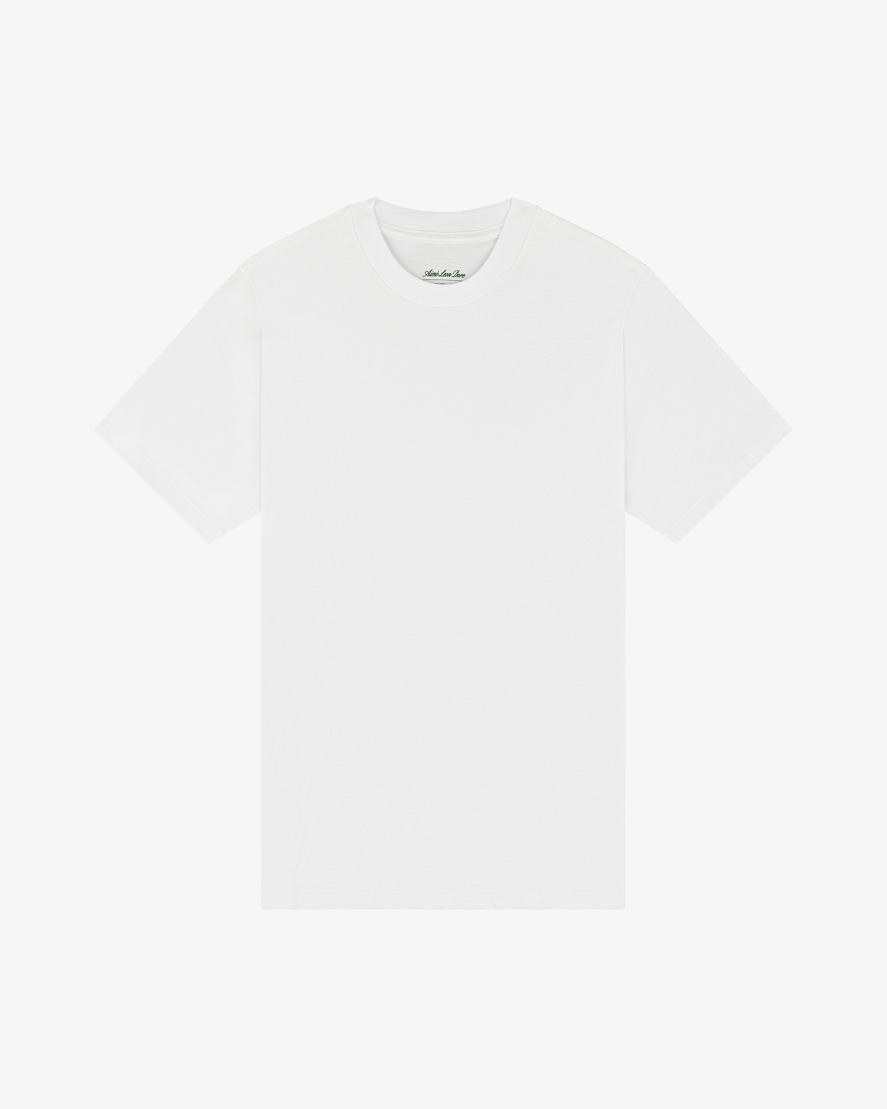 Plain white short-sleeve T-Shirt 3-Pack laid flat on a white background.