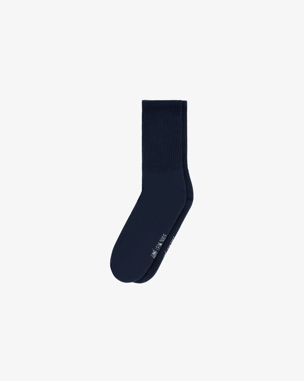 One navy blue sock from the Crew Sock 3-Pack displayed on a plain white background.