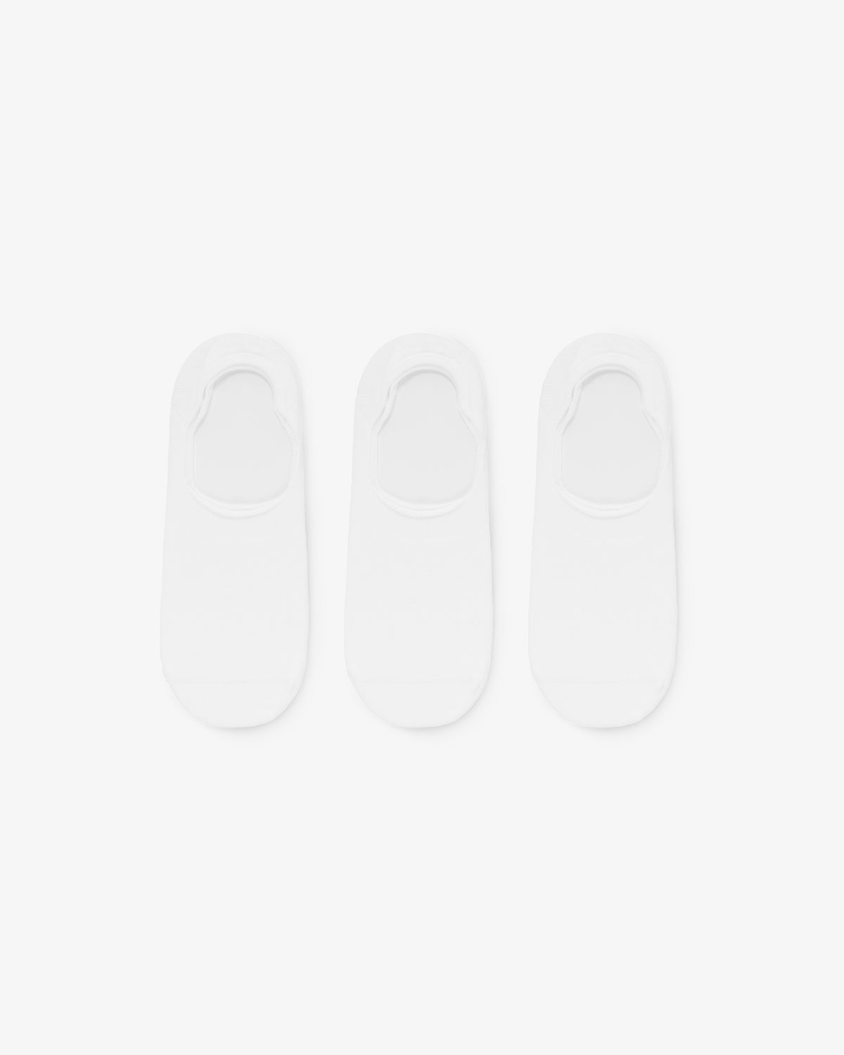 The No-Show Sock 3-Pack is displayed side by side on a plain white background.