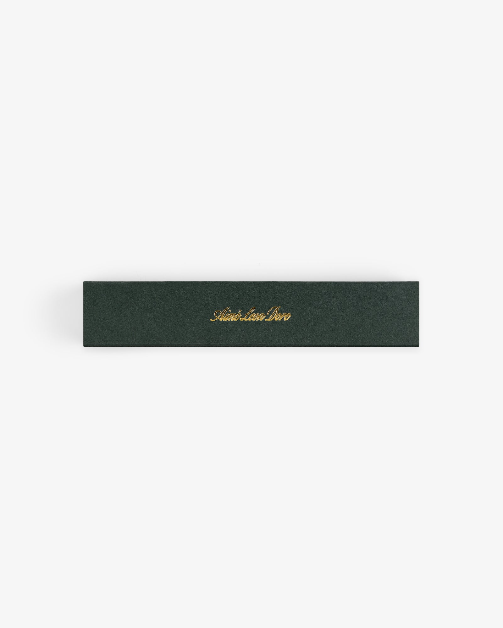 A rectangular dark green box labeled Mulberry Incense in gold cursive, shown on a white background.