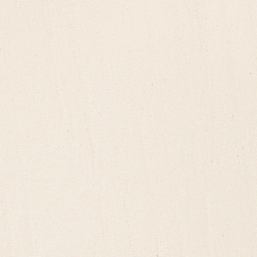Cream-colored Single Pleated Pant in textured fabric, featuring a repeated pattern of subtle, wavy lines.