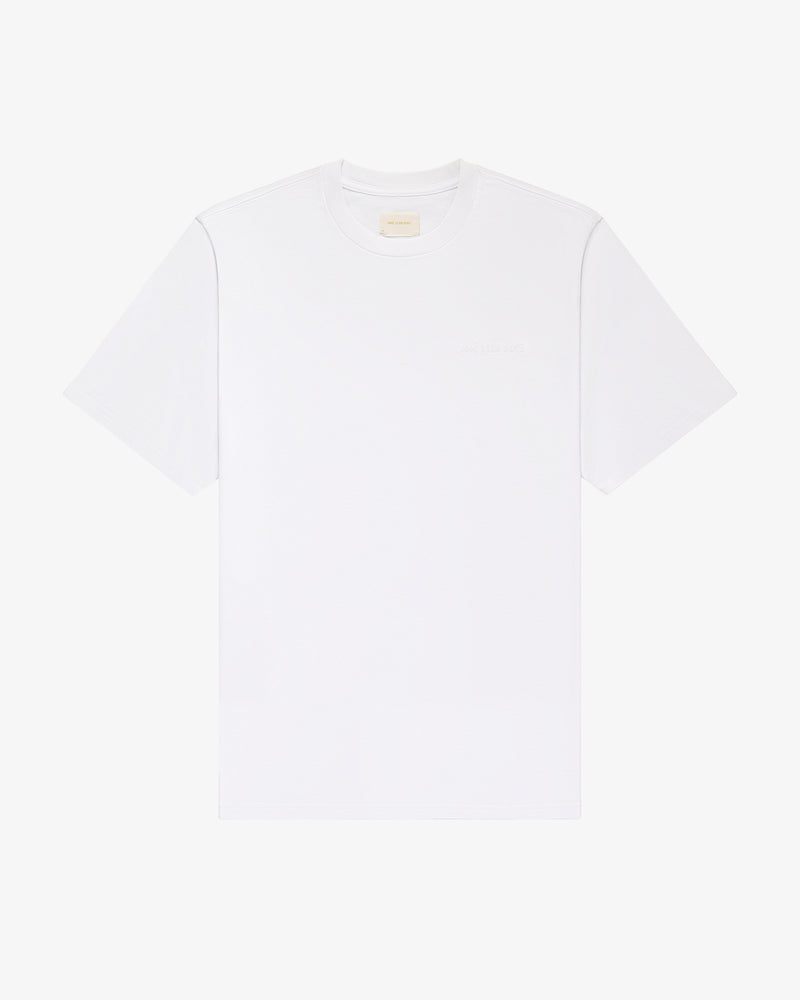 Tonal Logo Tee, short-sleeve crew neck, laid flat on a white background.