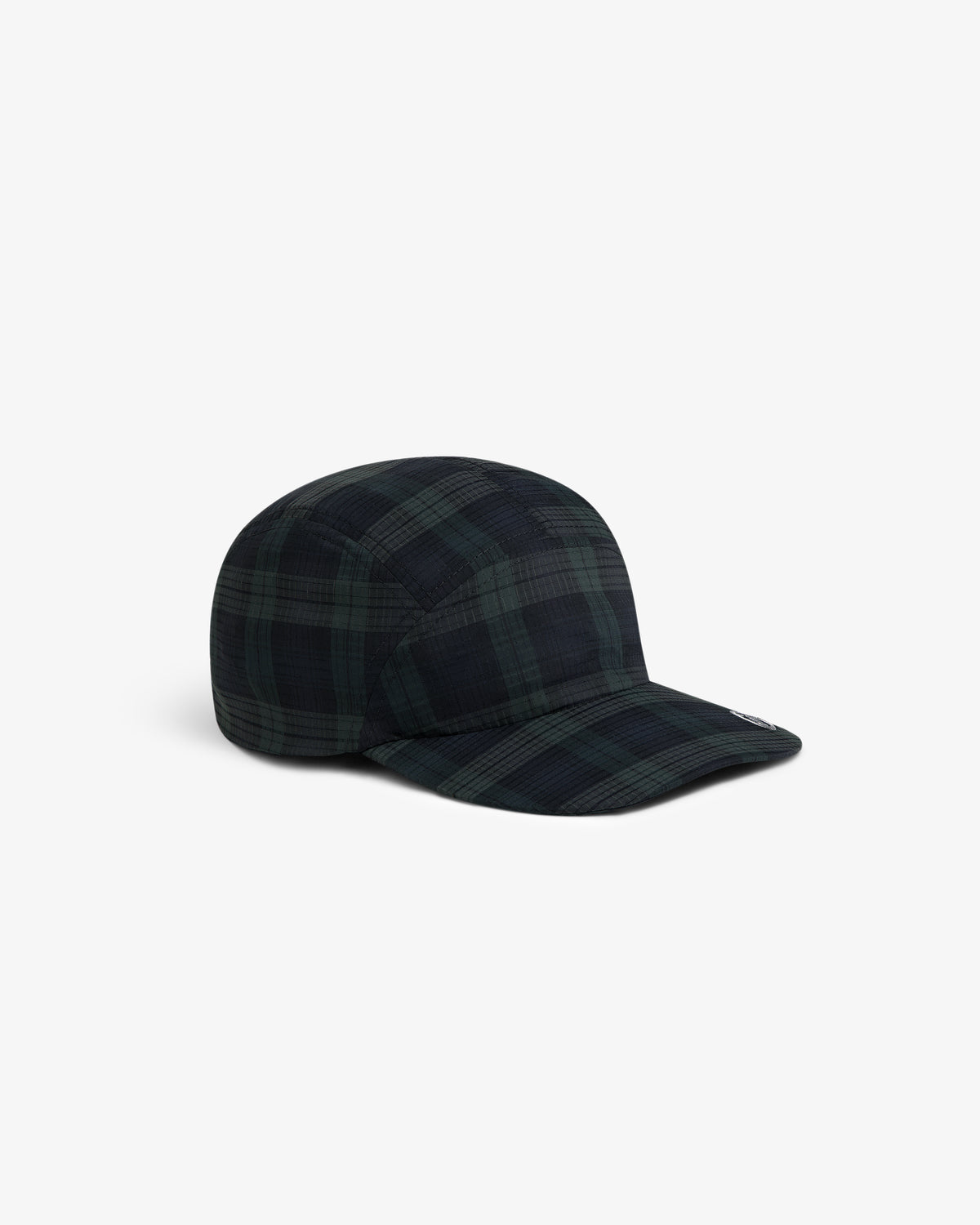 The ALD Golf Performance Sport Hat is a dark green and black plaid five-panel cap with a curved brim.