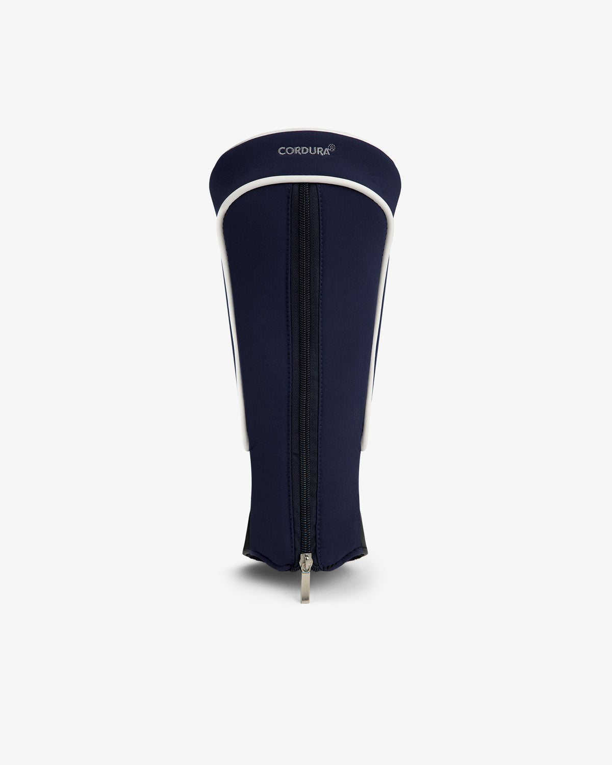 The ALD Golf Driver Cover in navy Cordura fabric with a center zipper is shown upright on a plain white background.