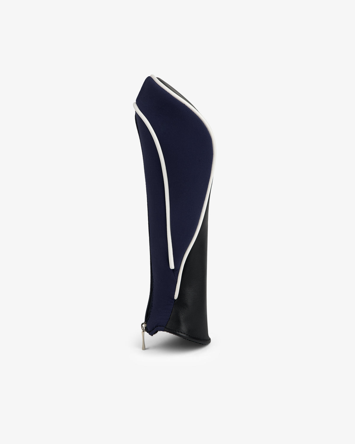 ALD Golf Driver Cover in dark blue and black with white trim, shown upright on a plain white background.