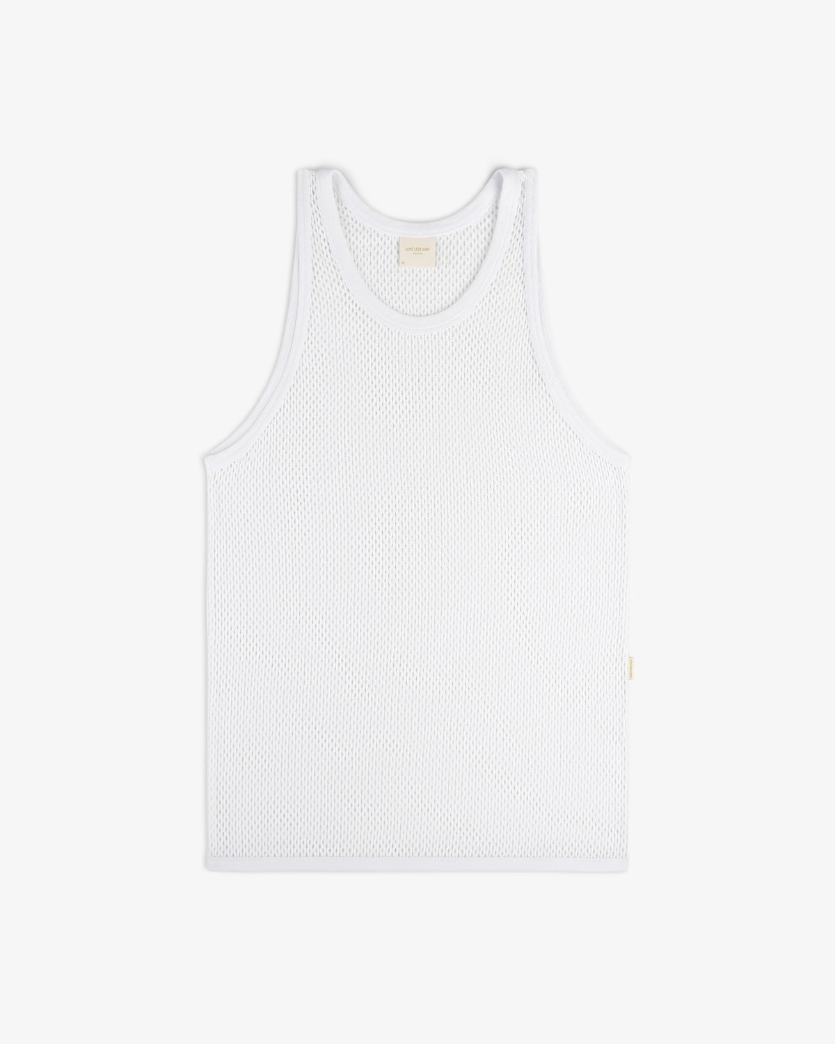 Mesh Tank Top laid flat on a white background, viewed from above.