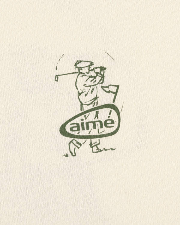 Line drawing of a golfer swinging, with "ALD Golf Swing Tee" in bold letters across the golfer’s lower body.