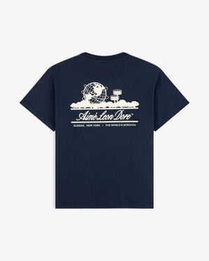 Cropped Aloe-Blend Unisphere Tee