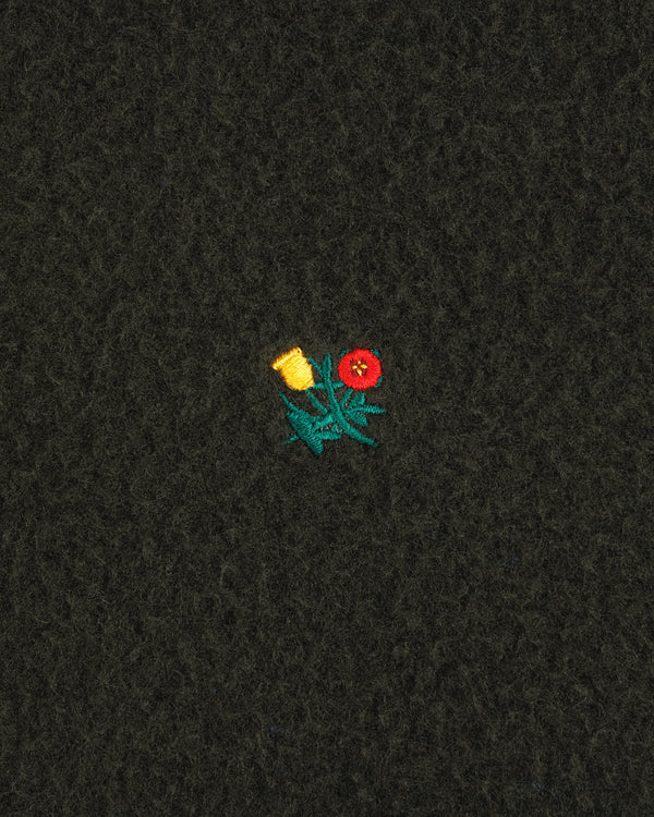Small yellow and red embroidered flowers with green stems adorn the Casentino Crest Half-Zip Pullover.