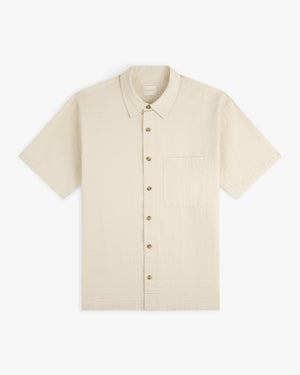 Short-Sleeve Seersucker Shirt