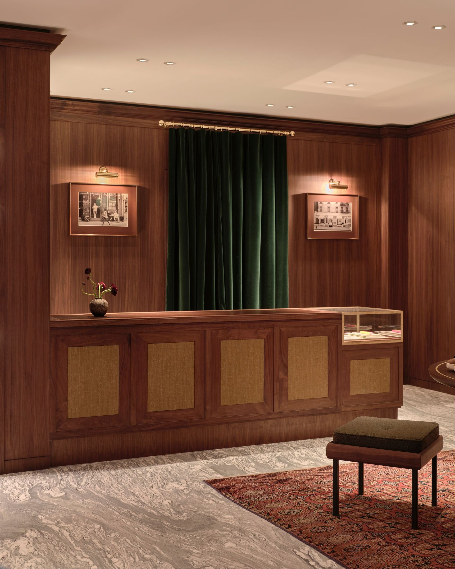Checkout area at New York City flagship
