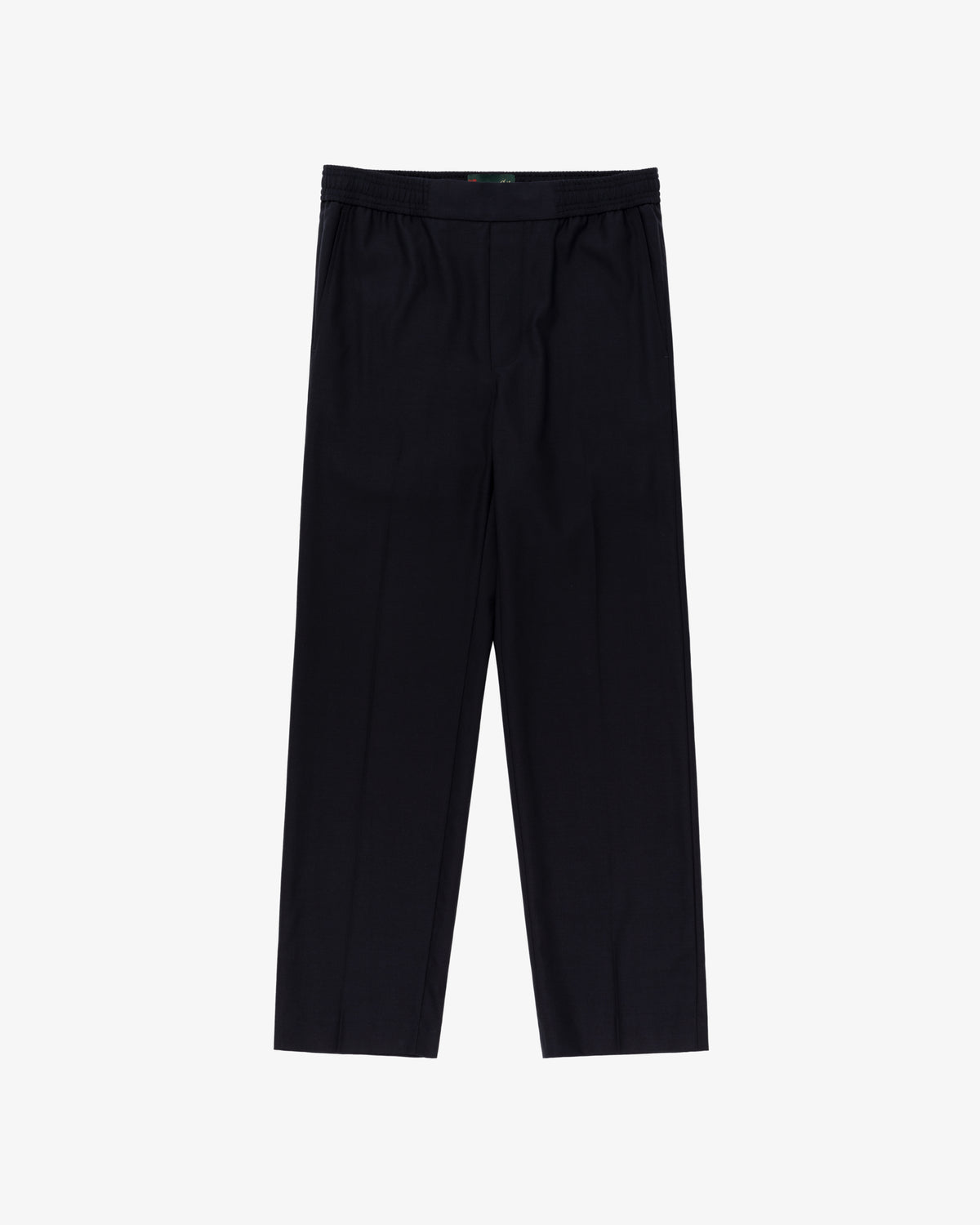 Tropical Wool Elasticated Waist Suit Trouser, laid flat on a white background.