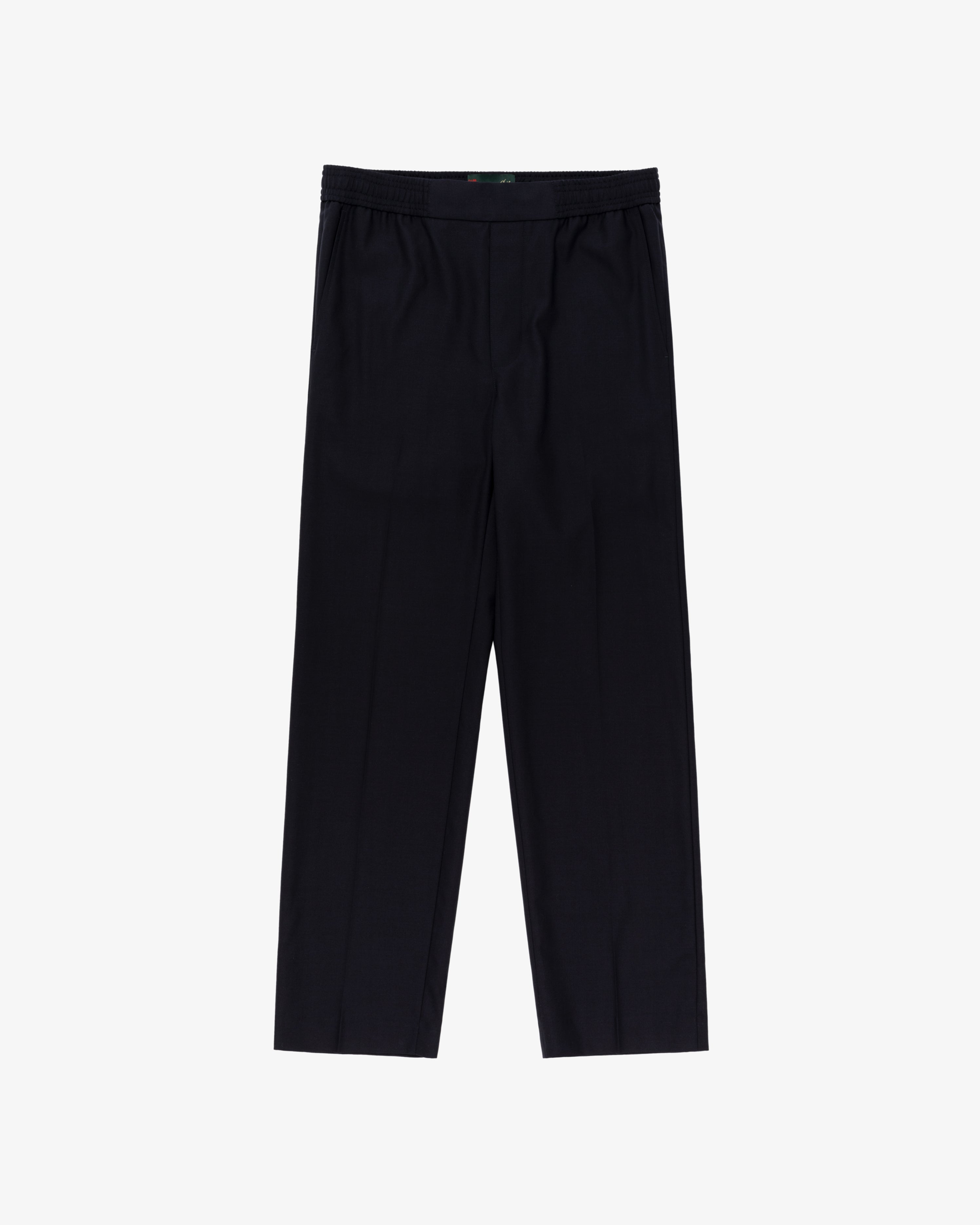 Tropical Wool Elasticated Waist Suit Trouser, laid flat on a white background.