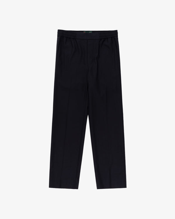 Tropical Wool Elasticated Waist Suit Trouser, laid flat on a white background.