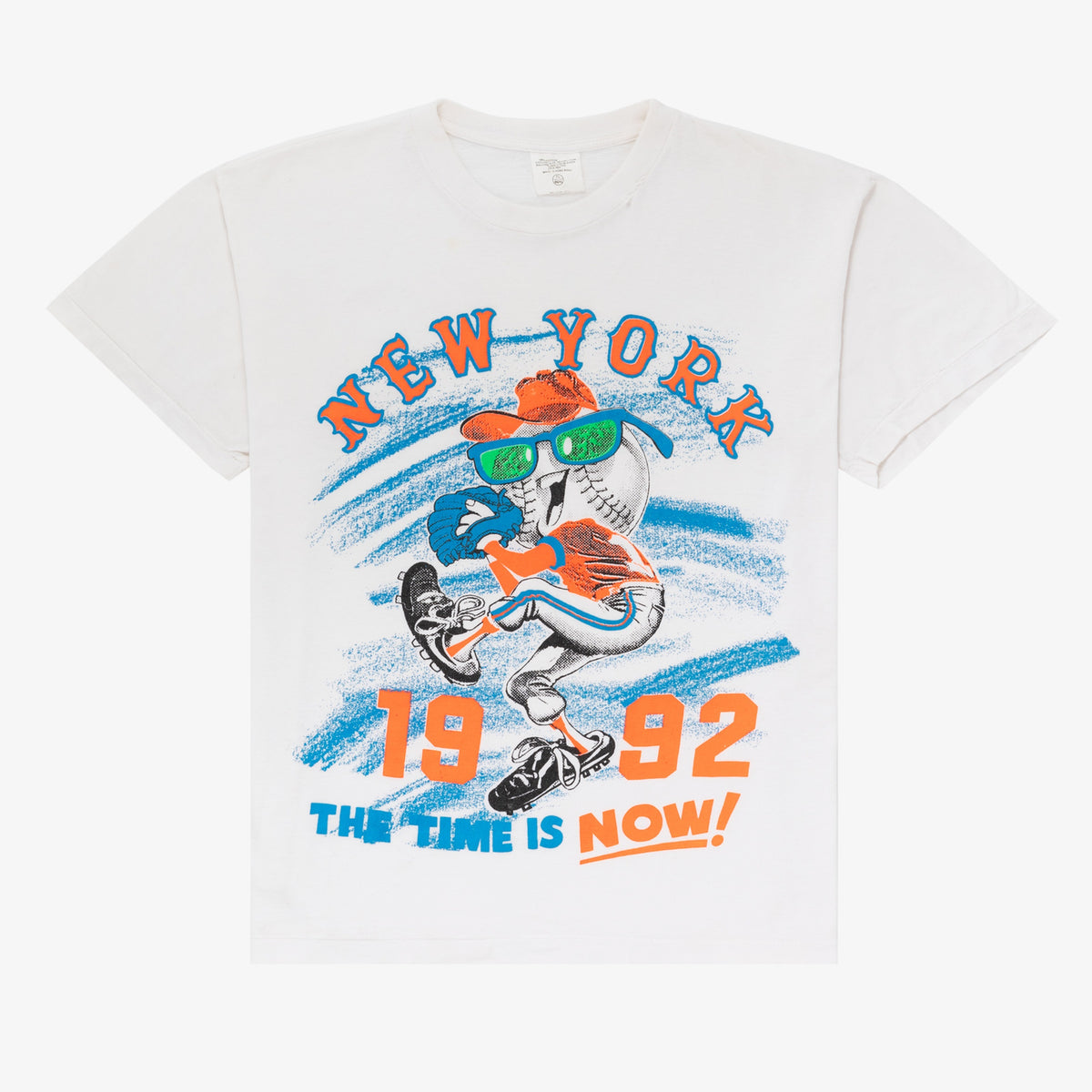 1992 'The Time is Now' New York Mets Graphic Tee