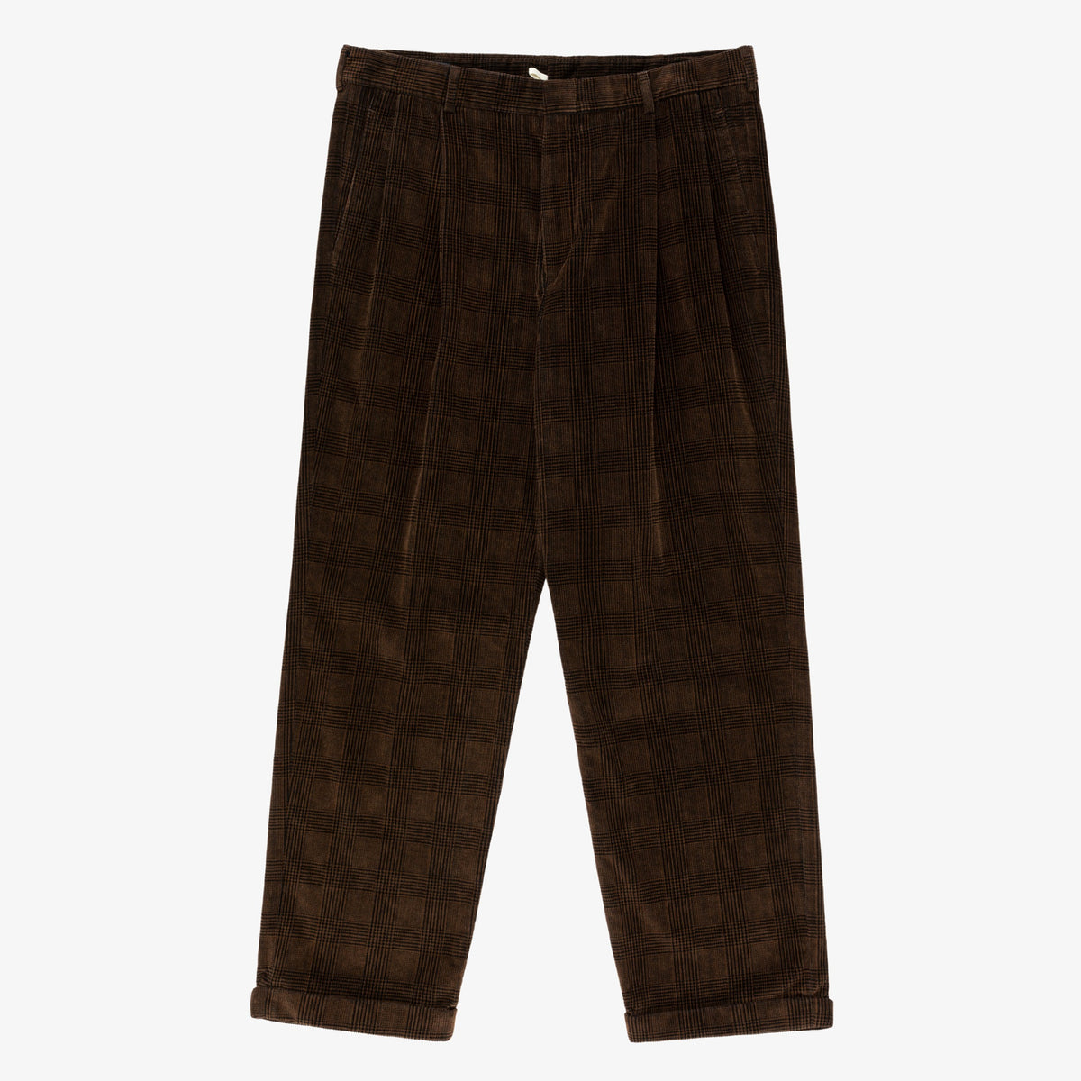 Lands' End Plaid Trouser