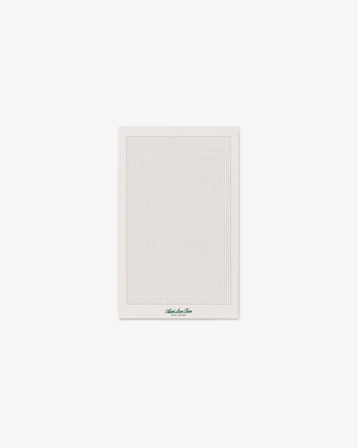 A single sheet from the Small Sketch Pad, white with small grid lines and a logo at the bottom center.