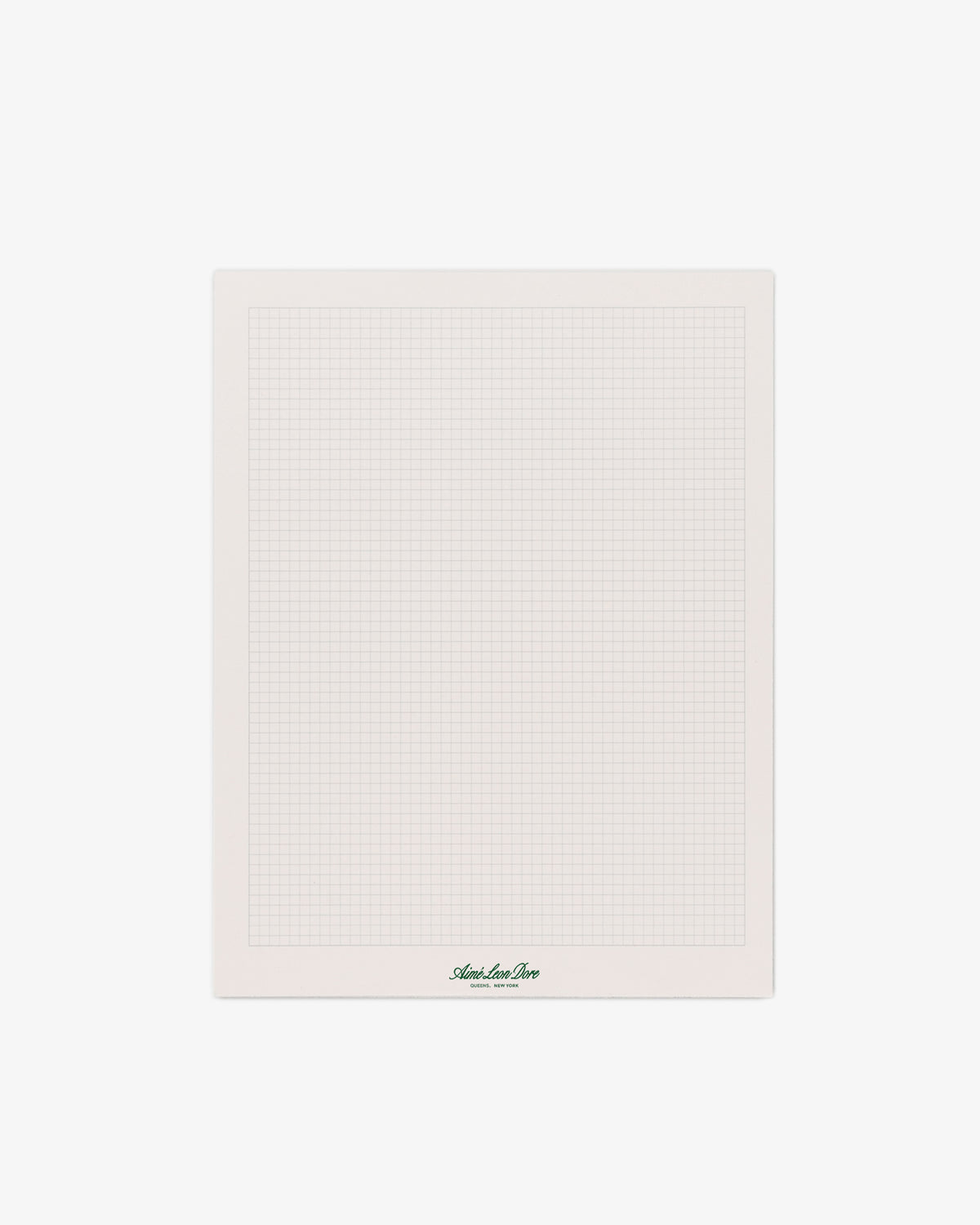A Large Sketch Pad with white graph paper, a faint grid, and Aston Line Zero printed at the bottom center.